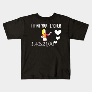 Thank You Teacher, I Mess You Cute Familly Gift Idea for Mom, Dad, funny & sibilings Kids T-Shirt